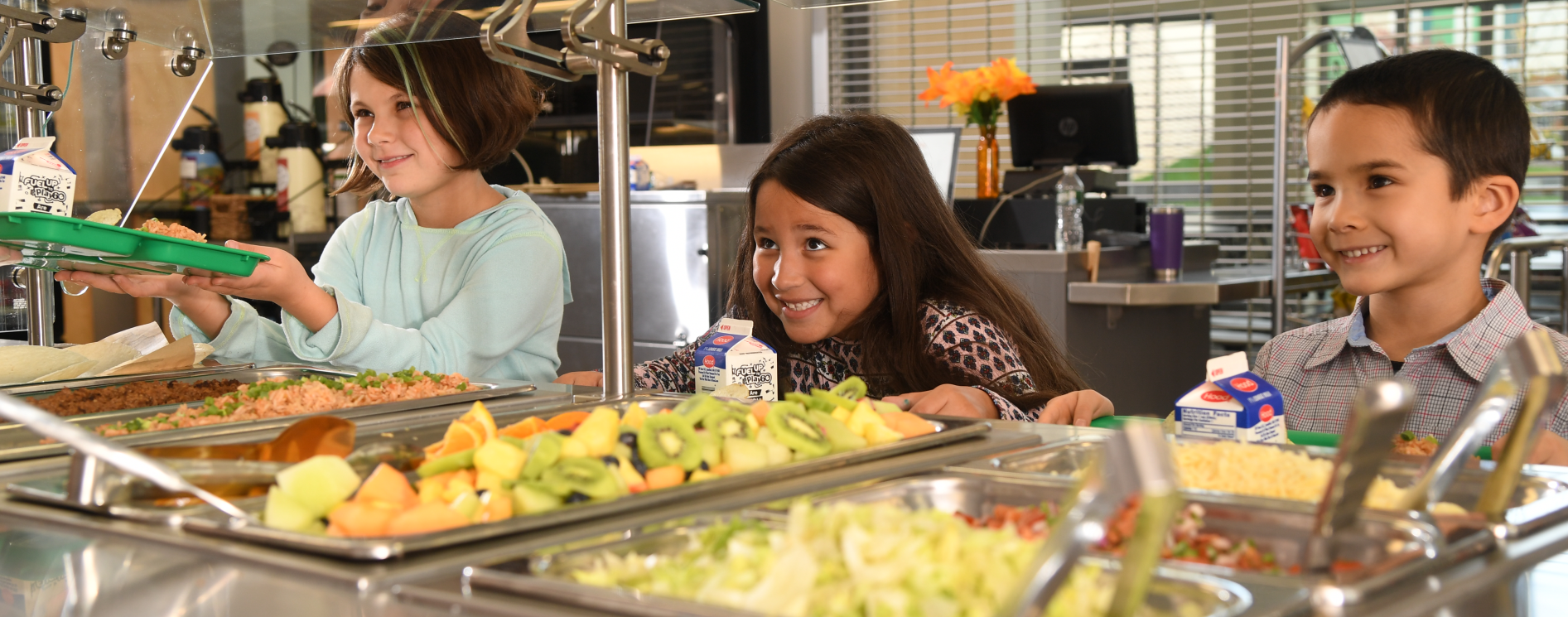 Students being served lunch